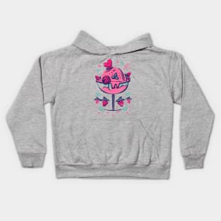 Raspberry Sorbet Love Kids Hoodie